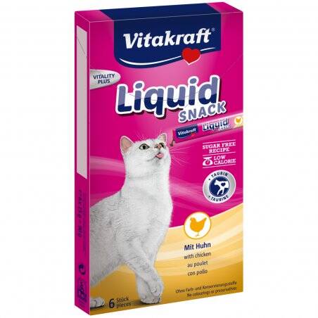 Vitakraft - Cat Liquid-Snack Poultry + Taurin 90gr - (16424)