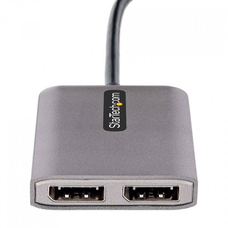StarTech.com USB-C to Dual Displayport 1.4 Adapter, USB Type-C Multi-Monitor MST Hub, Dual 5K 60Hz DP Laptop Display Ext