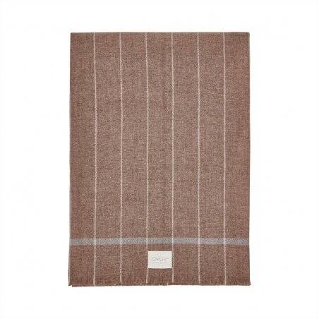 OYOY Balama throw blanket 1300 x 1800 cm Wool Brown