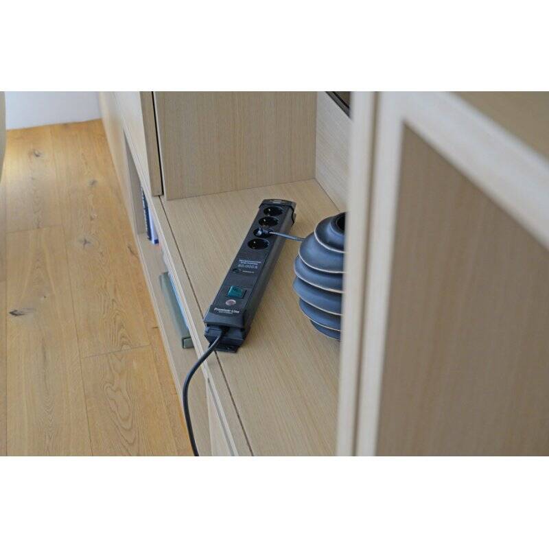 Brennenstuhl 1951140300 power extension 1.8 m 4 AC outlet(s) Indoor Black