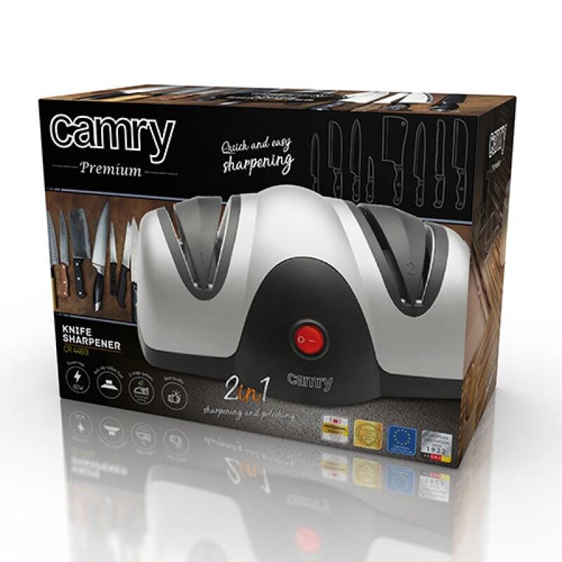 Camry Premium CR 4469 knife sharpener Electric knife sharpener Black, Grey