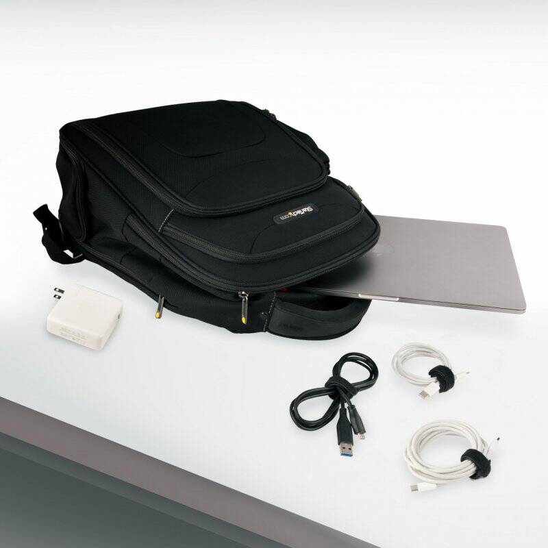 StarTech.com Attaches de Câbles Auto-Agrippantes de 15cm - Lot de 50 - Noir - Attache Câble Adhésif Réutilisable - B