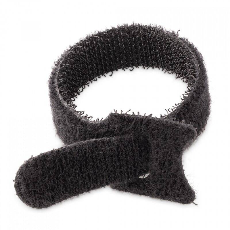 StarTech.com 6in Hook and Loop Cable Ties - 50 Pack - Black - Reusable Cable Straps - Adjustable and Flexible - Cord Org