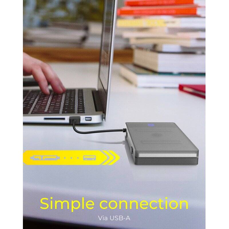 ICY BOX IB-AC603b-U3 HDD/SSD enclosure Anthracite, Black 2.5"