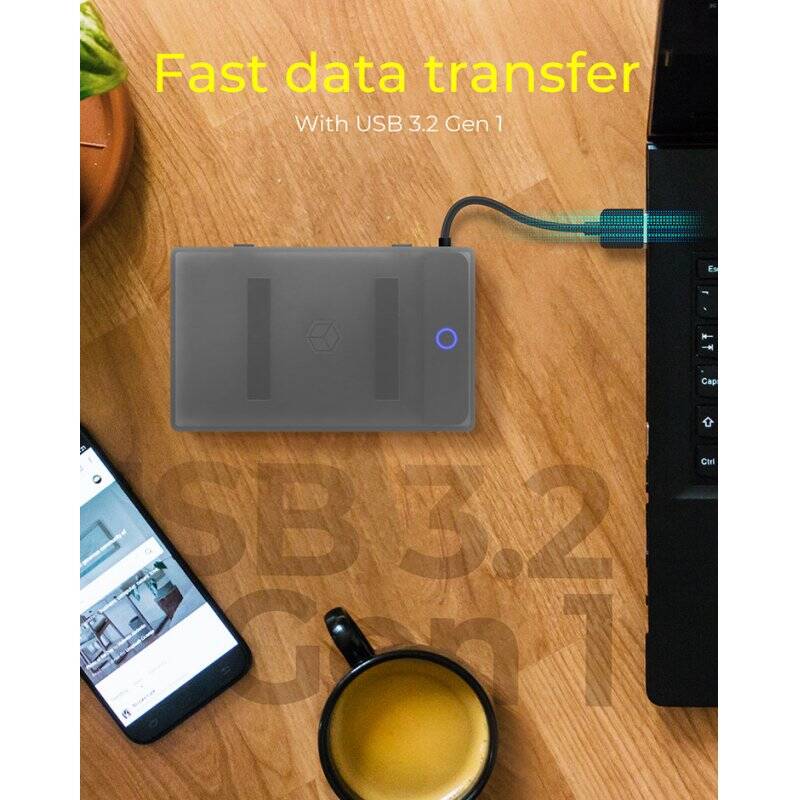 ICY BOX IB-AC603b-U3 Boîtier disque dur/SSD Anthracite, Noir 2.5"