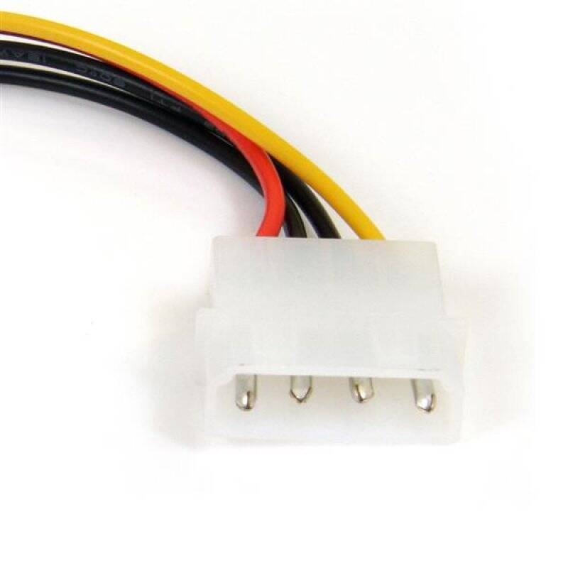 6IN 4 PIN MOLEX TO RIGHT ANGLE SATA POWER CABLE ADAPTER
