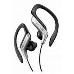 JVC HA-EB75 Écouteurs Avec fil Crochets auriculaires Sports Noir, Argent