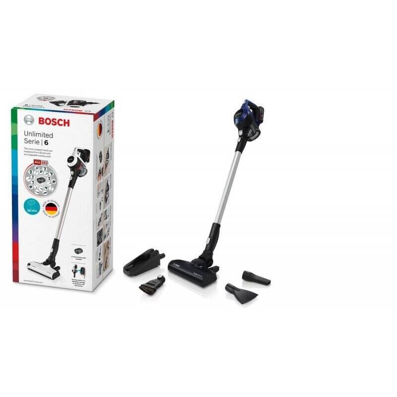 Bosch Serie 6 BBS611MAT stick vacuum/electric broom Battery Dry Bagless 0.3 L Blue 2.5 Ah