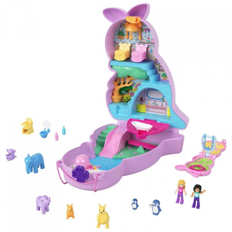 Mattel Polly Pocket Mama & Joey Kangaroo  HKV50