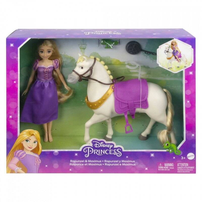 Mattel Disney Princess Rapunzel &Maximus  HLW23