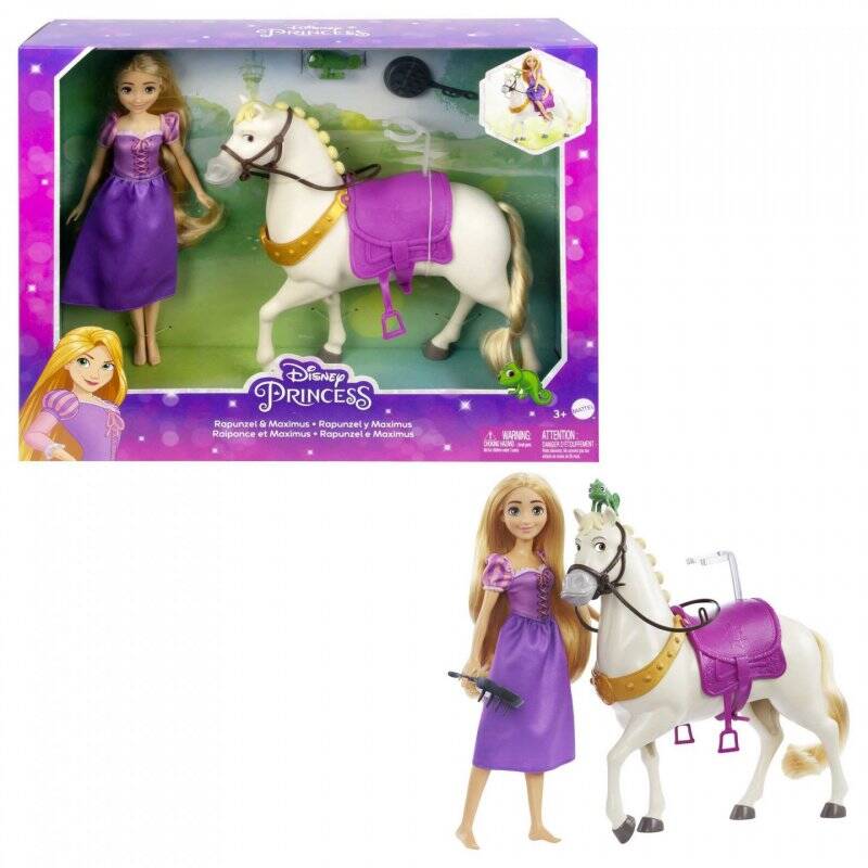 Mattel Disney Princess Rapunzel &Maximus  HLW23
