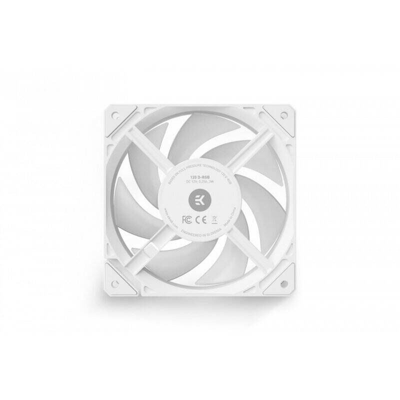 EK Water Blocks Loop Fan FPT 120 D-RGB Boitier PC Ventilateur 12 cm Blanc 1 pièce(s)