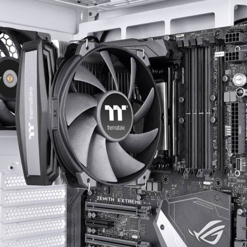 Thermaltake TOUGHAIR TRX40 Processor Air cooler 14 cm Aluminium, Black 1 pc(s)