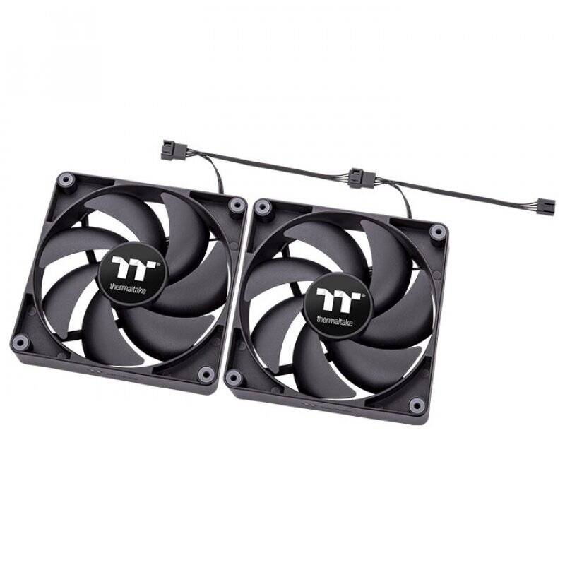 TT CT120 PC Cooling Fan 2 Pack  CL-F147-PL12BL-A