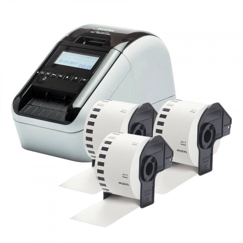 Brother QL-820NWBcVM imprimante pour étiquettes Thermique directe 300 x 600 DPI 176 mm/sec Avec fil &sans fil Ethernet/