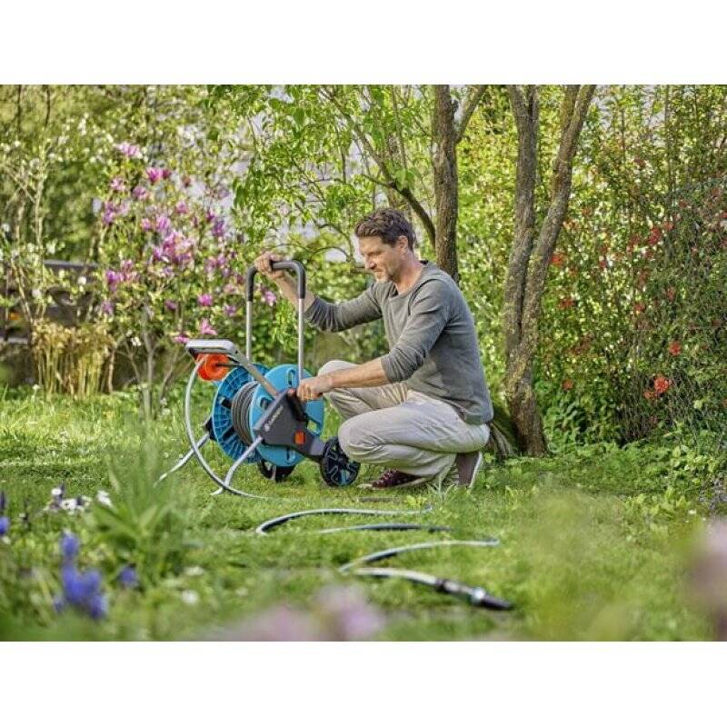 Gardena 18931-20 garden hose 20 m Above ground Plastic, Thermoplastic elastomer (TPE) Black, Blue, Grey