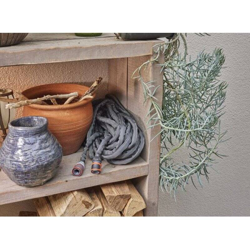 Gardena Liano tuyau d'arrosage 30 m Au-dessus du sol Polyvinyl chloride (PVC), Textile Noir, Bleu, Gris