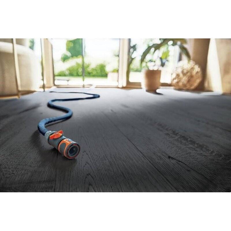Gardena Liano tuyau d'arrosage 10 m Au-dessus du sol Polyvinyl chloride (PVC), Textile Noir, Gris