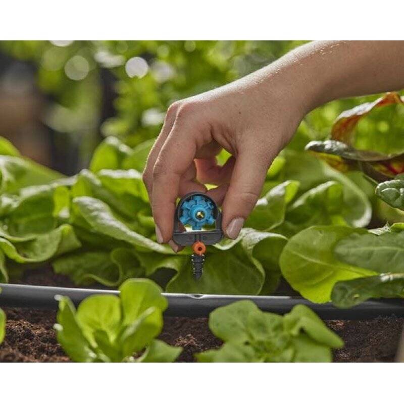 Gardena MDS 6-Pat.Spray Nozzle Noir Montage en fin de ligne