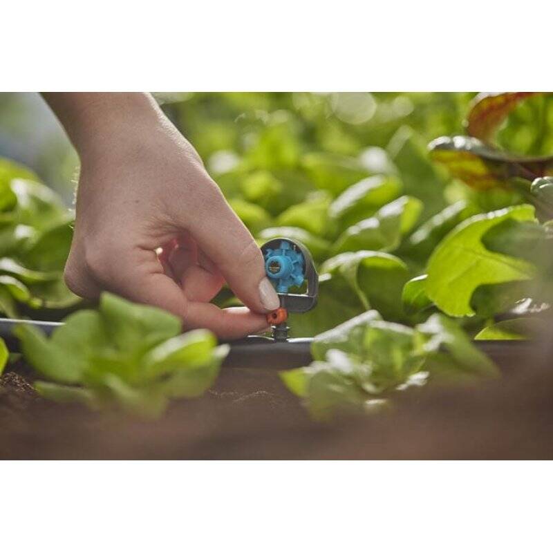 Gardena MDS 6-Pat.Spray Nozzle Noir Montage en fin de ligne