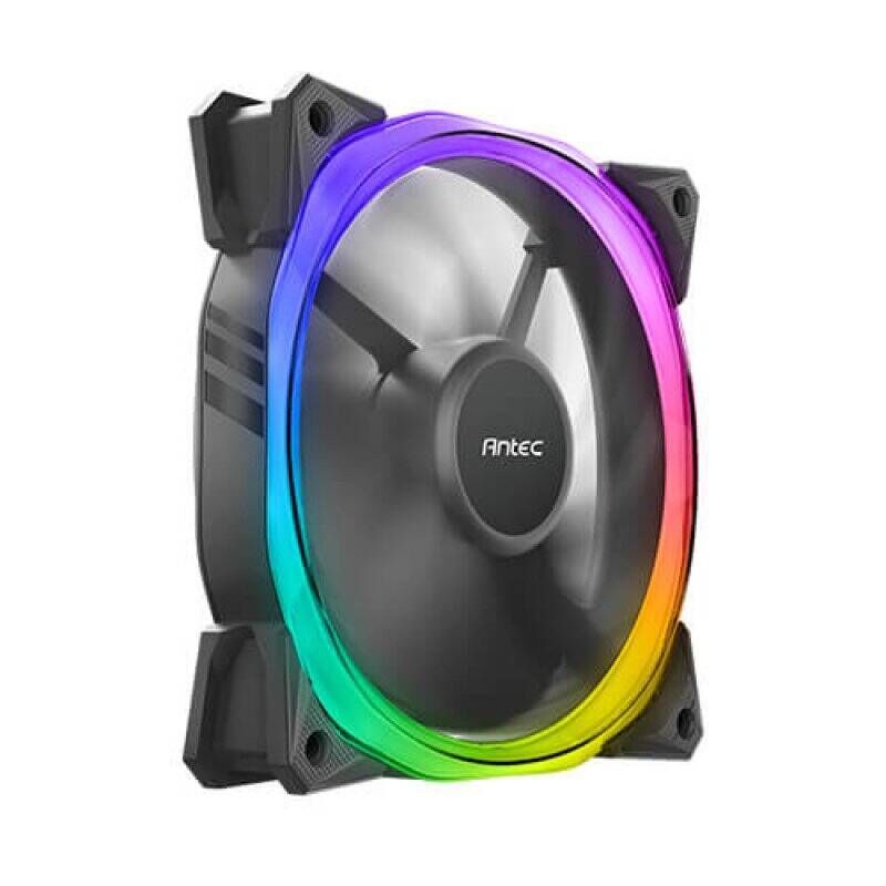 Ventilateur de boitier Antec Fusion RGB - 12cm (Noir)