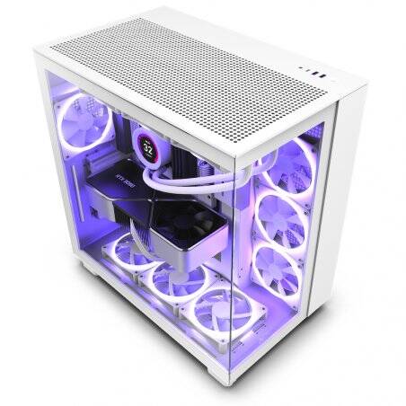 Case NZXT H9 Flow White Midi ATX