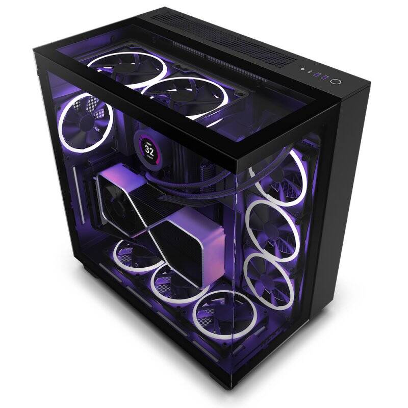 Case NZXT H9 Elite Black Midi ATX