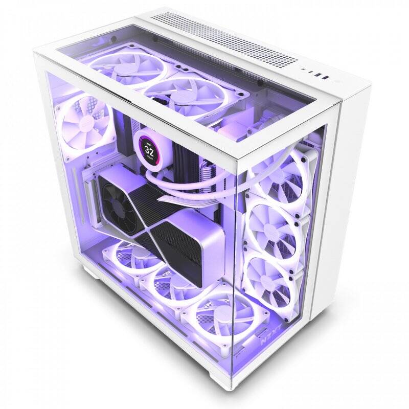 Case NZXT H9 Elite White Midi ATX