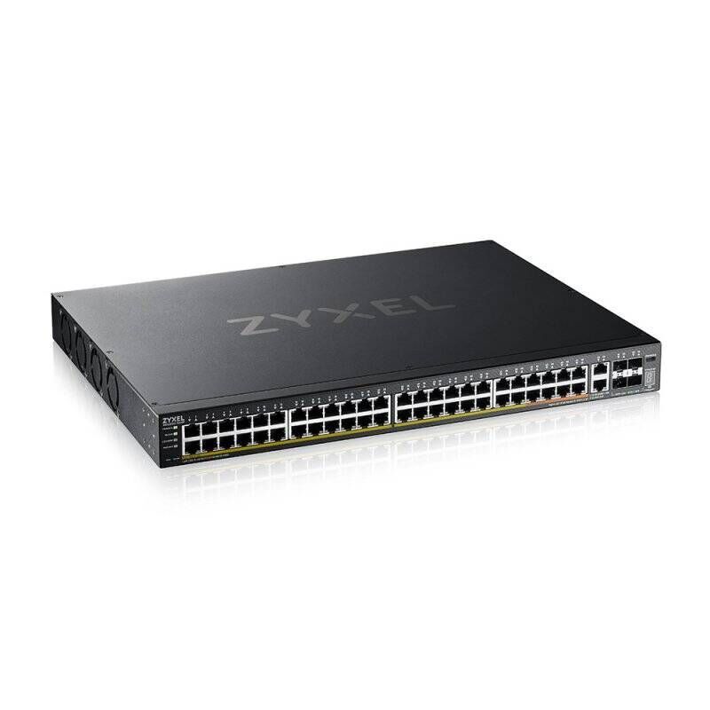 Zyxel XGS2220-54HP Géré L3 Gigabit Ethernet (10/100/1000) Connexion Ethernet, supportant l'alimentation via ce port (P