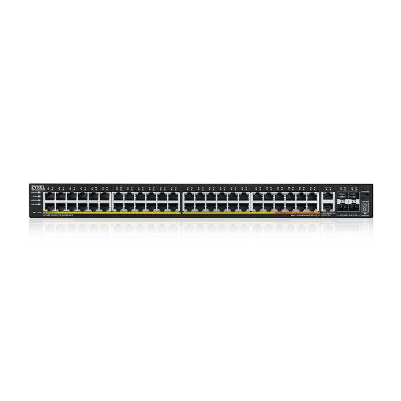 Zyxel XGS2220-54HP Géré L3 Gigabit Ethernet (10/100/1000) Connexion Ethernet, supportant l'alimentation via ce port (P