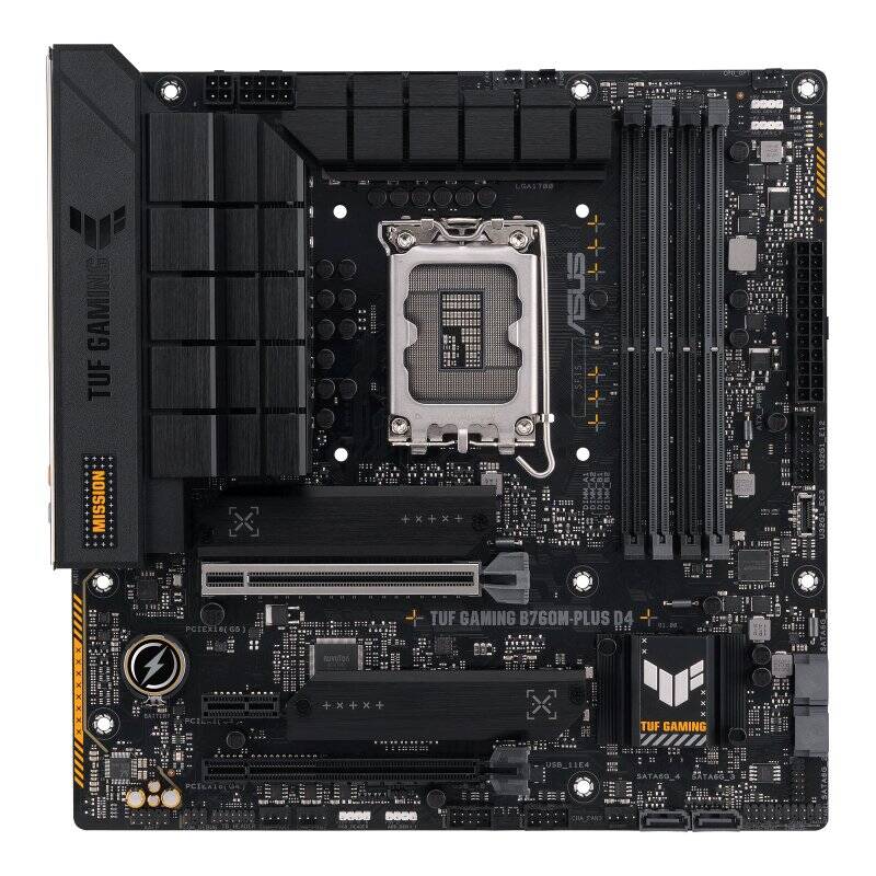 ASUS TUF Gaming B760M-Plus D4, Intel B760 Mainboard - Sockel 1700, DDR4