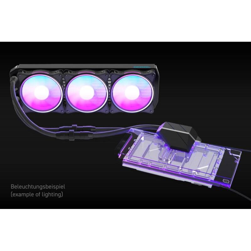 Alphacool Eiswolf 2 AIO Carte graphique Refroidisseur de liquide tout-en-un 12 cm Noir, Transparent 1 pièce(s)