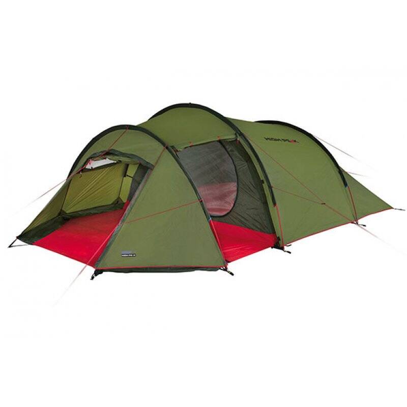 High Peak Falcon 4 4 person(s) Green, Red Tunnel tent