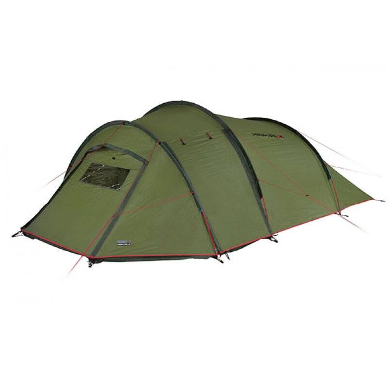 High Peak Falcon 4 4 personne(s) Vert, Rouge Tente tunnel