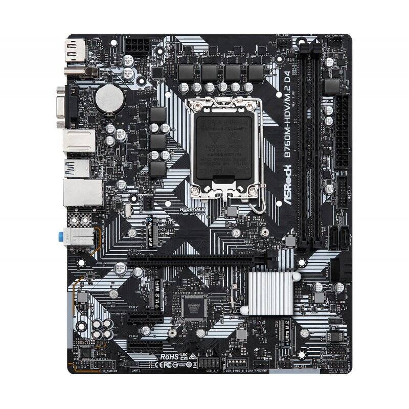 Asrock B760M-HDV/M.2 D4 Intel B760 LGA 1700 micro ATX