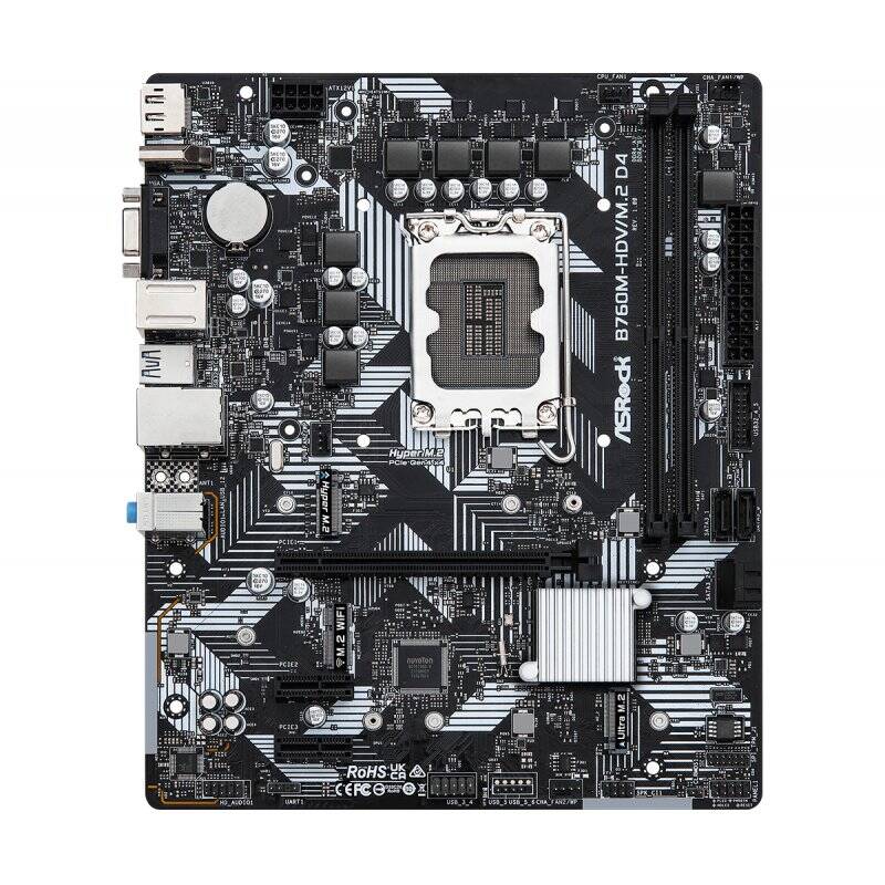 MB ASRock Intel 1700 B760M- HDV/M/2 D4