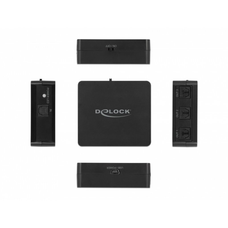 DeLOCK 63397 audio switch Black