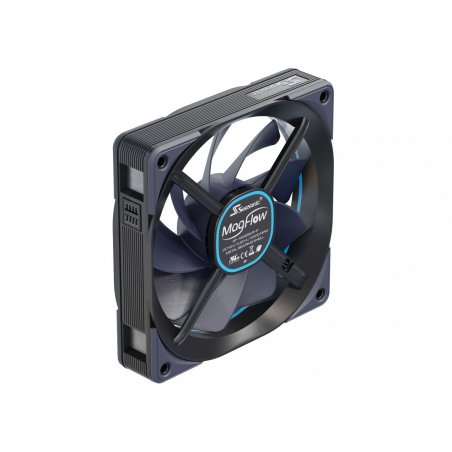 Seasonic MagFlow 1-Fan Kit Boitier PC Ventilateur 12 cm Noir 1 pièce(s)