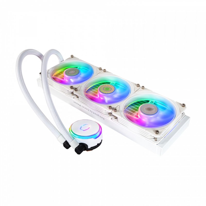 Cooler Master MasterLiquid PL360 Flux White Edition Boitier PC Kit de refroidissement du liquide 12 cm Blanc