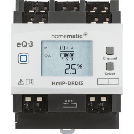 Homematic IP HMIP-DRDI3 DIN rail-mounted Dimming actuator 3 channels