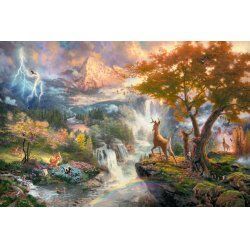 Schmidt Spiele Disney Bambi Contour pour puzzle 1000 pièce(s) Dessins animés