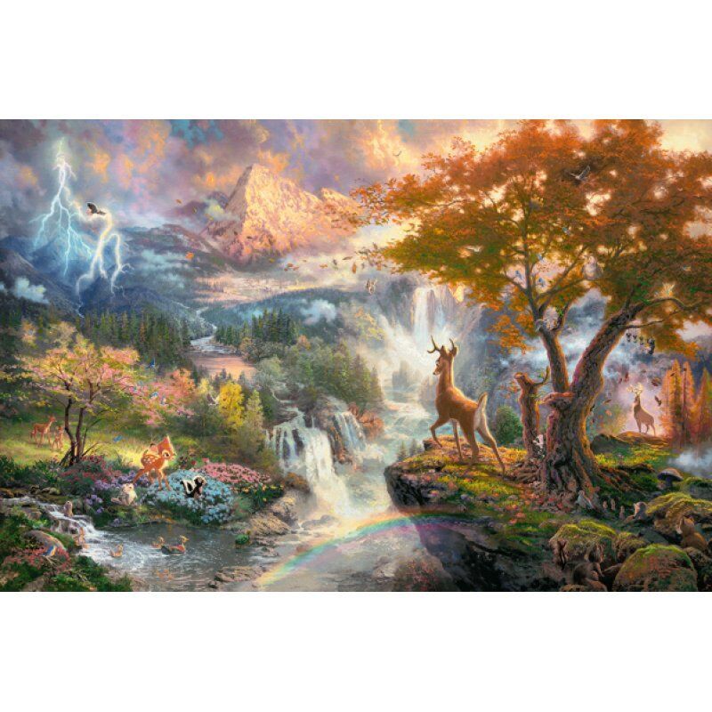 Schmidt Spiele Disney Bambi Contour pour puzzle 1000 pièce(s) Dessins animés