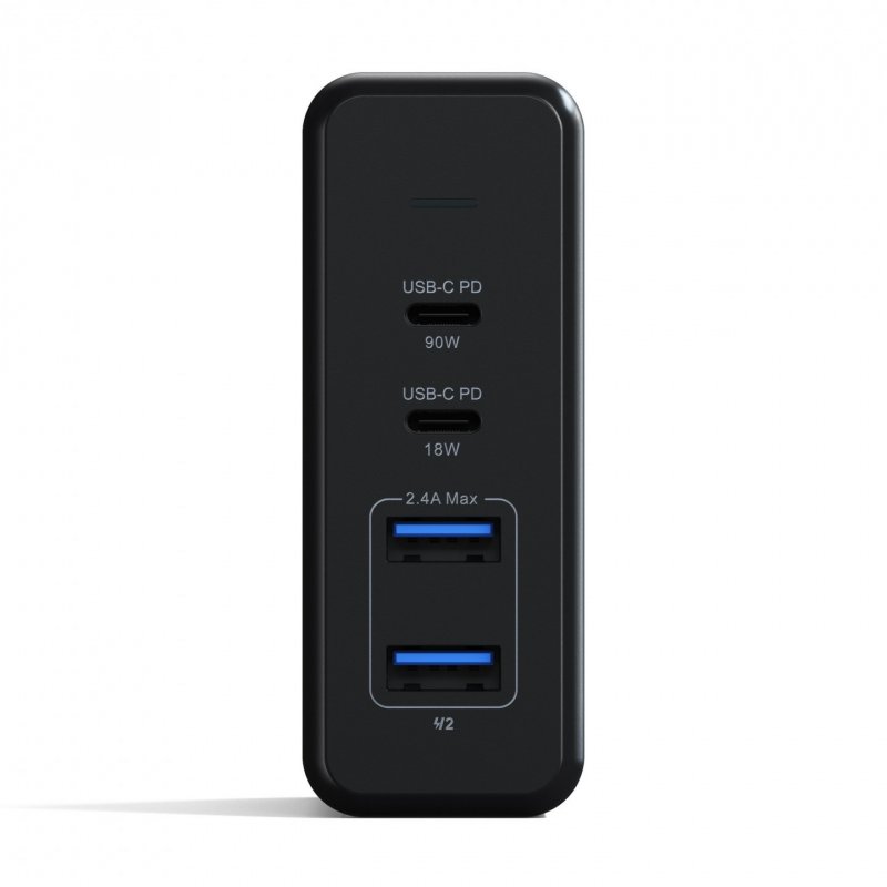 Chargeur secteur Satechi Pro 2x ports USB-A + 2x ports USB-C 108W (Gris)