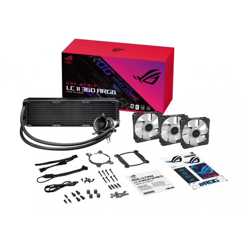 ASUS ROG STRIX LC II 360 ARGB computer cooling system Processor All-in-one liquid cooler 12 cm Black