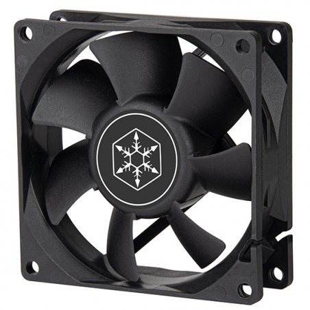 Silverstone FN80 Boitier PC Ventilateur 8 cm Noir 1 pièce(s)