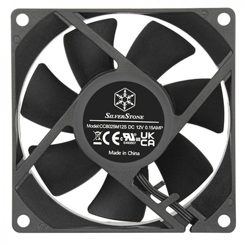 Silverstone FN80 Computer case Fan 8 cm Black 1 pc(s)