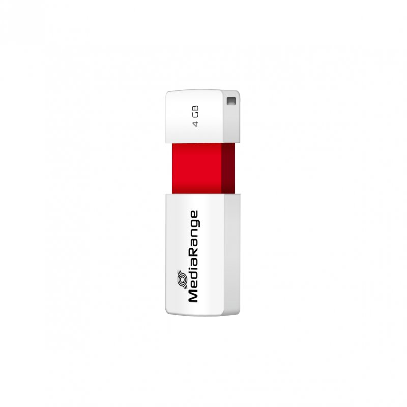 MediaRange MR970 lecteur USB flash 4 Go USB Type-A 2.0 Rouge, Blanc