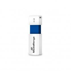 STOCK1 - MediaRange MR971 lecteur USB flash 8 Go USB Type-A 2.0 Bleu, Blanc