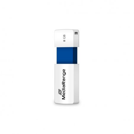MediaRange MR971 lecteur USB flash 8 Go USB Type-A 2.0 Bleu, Blanc