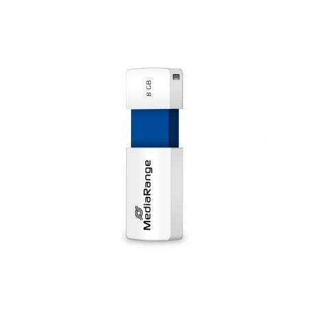 STOCK7 - MediaRange MR971 lecteur USB flash 8 Go USB Type-A 2.0 Bleu, Blanc